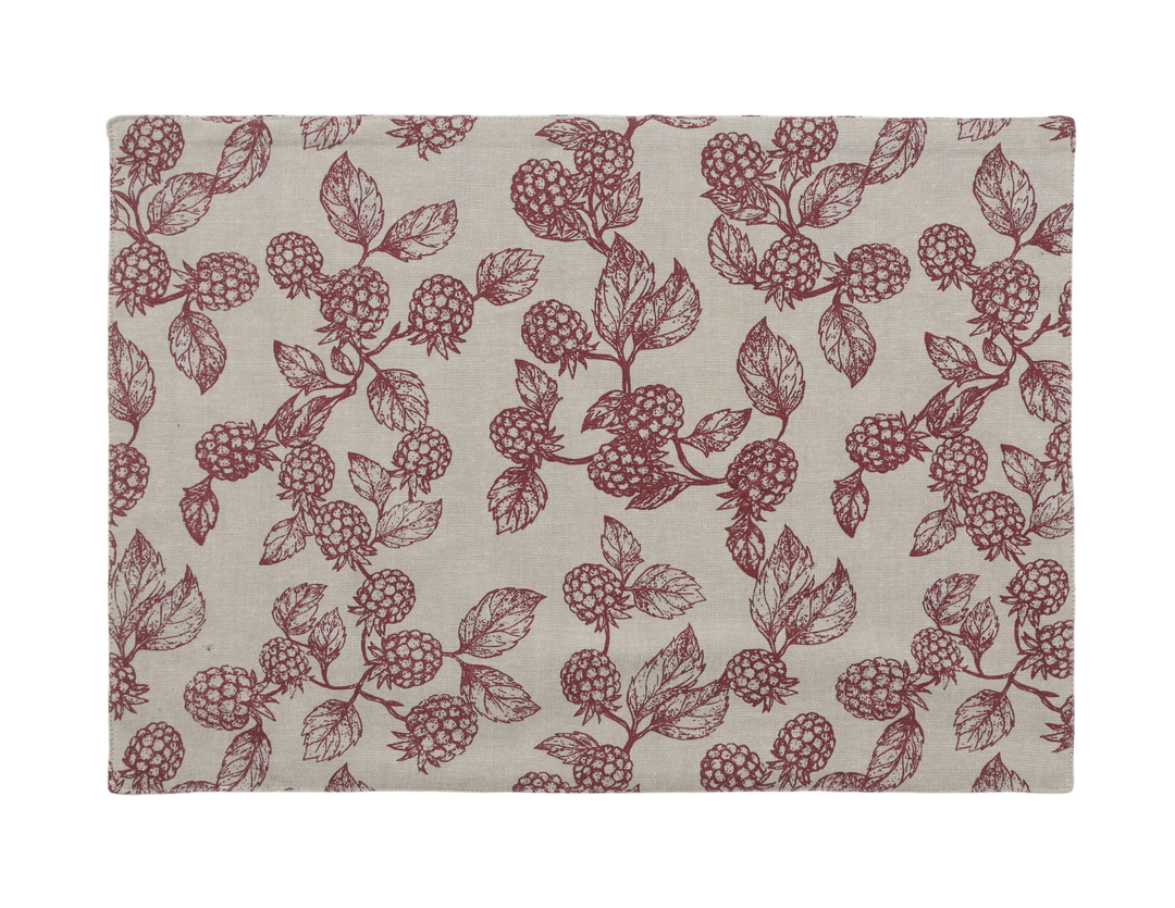 Raine & Humble | Berry Reversable Placemat - Red S4 | Shut the Front Door