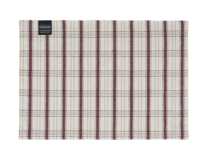 Raine & Humble | Berry Reversable Placemat - Red S4 | Shut the Front Door