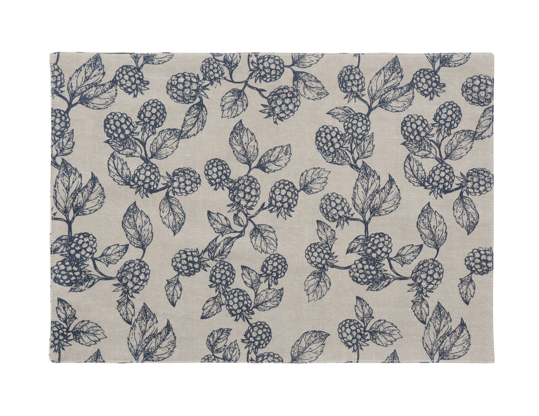 Raine & Humble | Berry Reversable Placemat - Blue S4 | Shut the Front Door