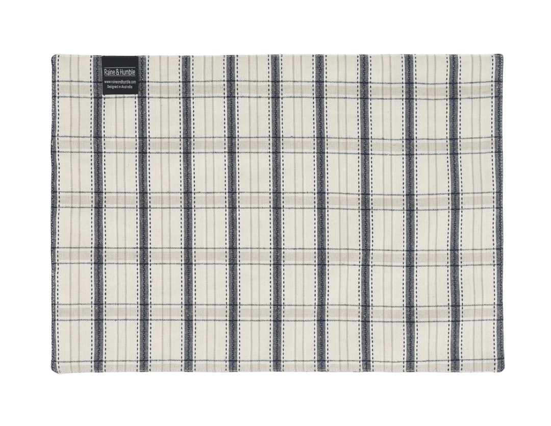 Raine & Humble | Berry Reversable Placemat - Blue S4 | Shut the Front Door