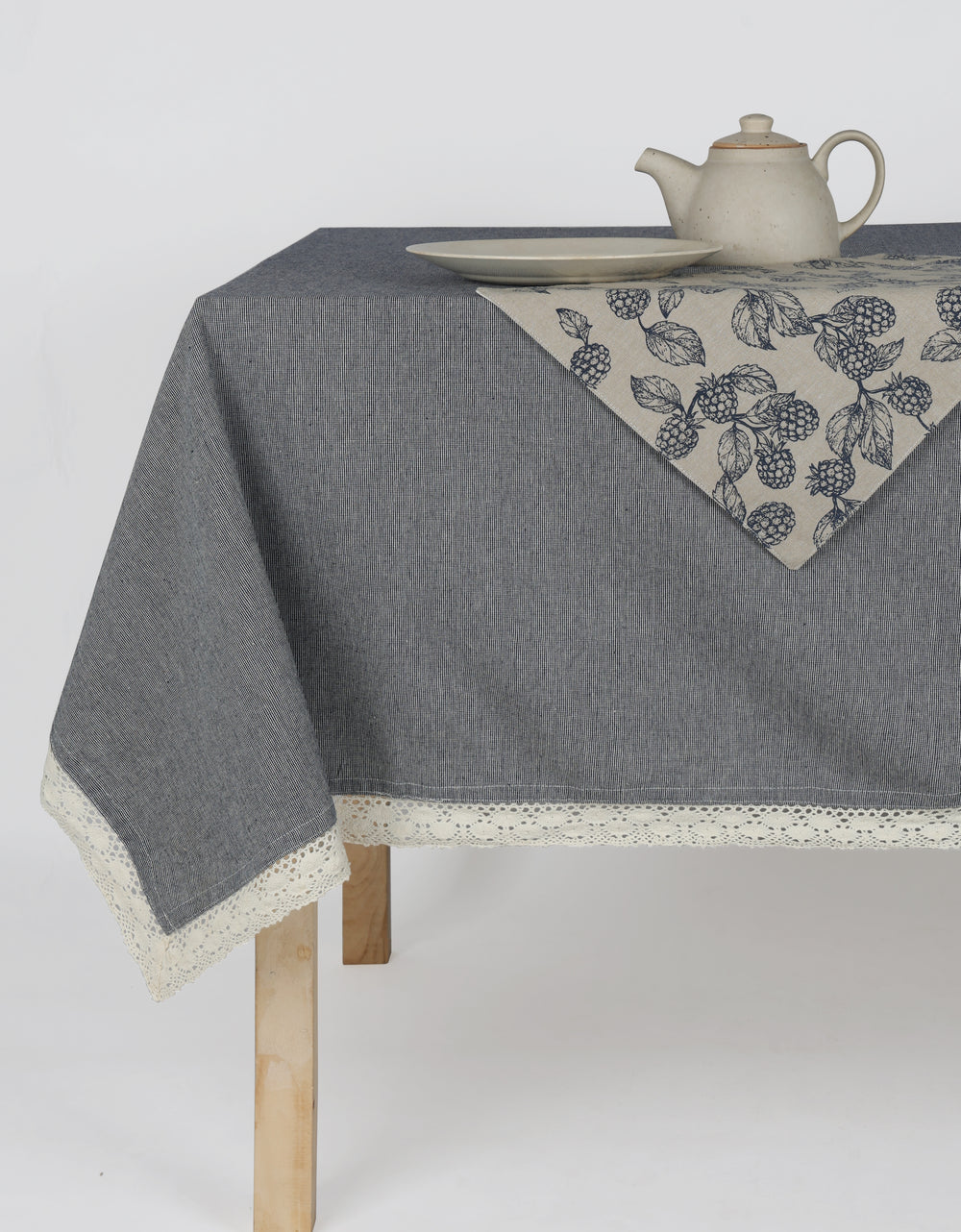 Raine & Humble | Berry Reversable Placemat - Blue S4 | Shut the Front Door