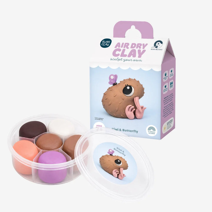 Tikitibu | Kuwi Clay - Kiwi & Butterfly | Shut the Front Door