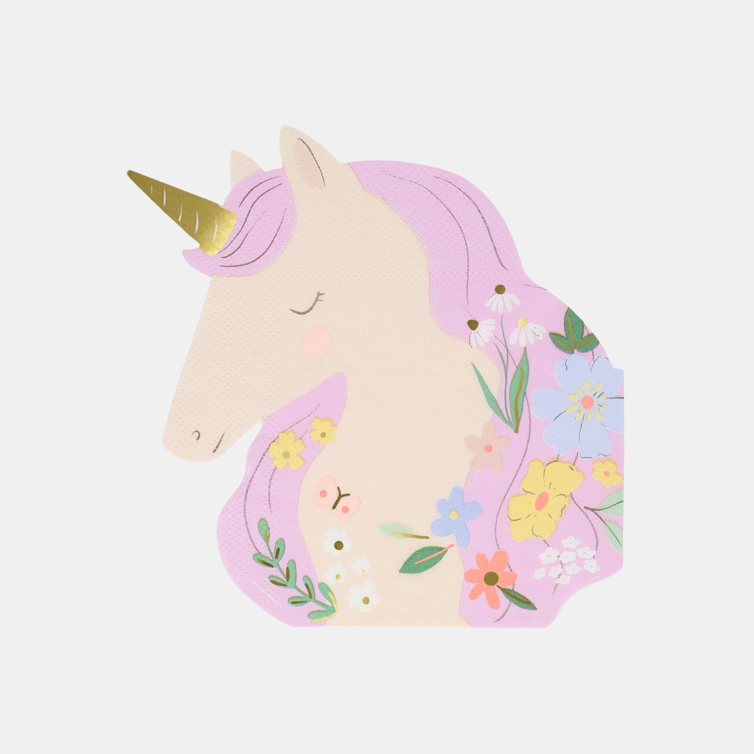 Meri Meri | Meadow Unicorns Shaped Napkins | Shut the Front Door