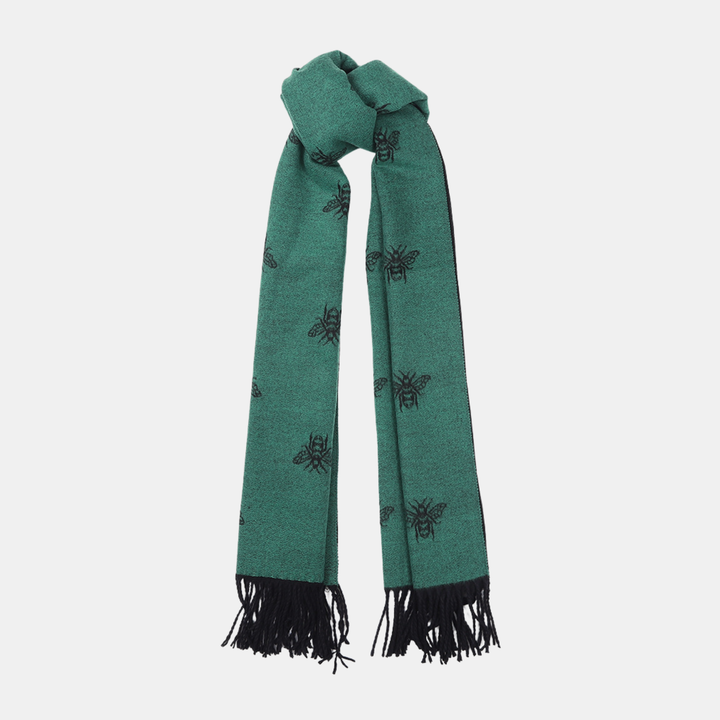Antigone | Honey Bee Double Sided Scarf - Green | Shut the Front Door