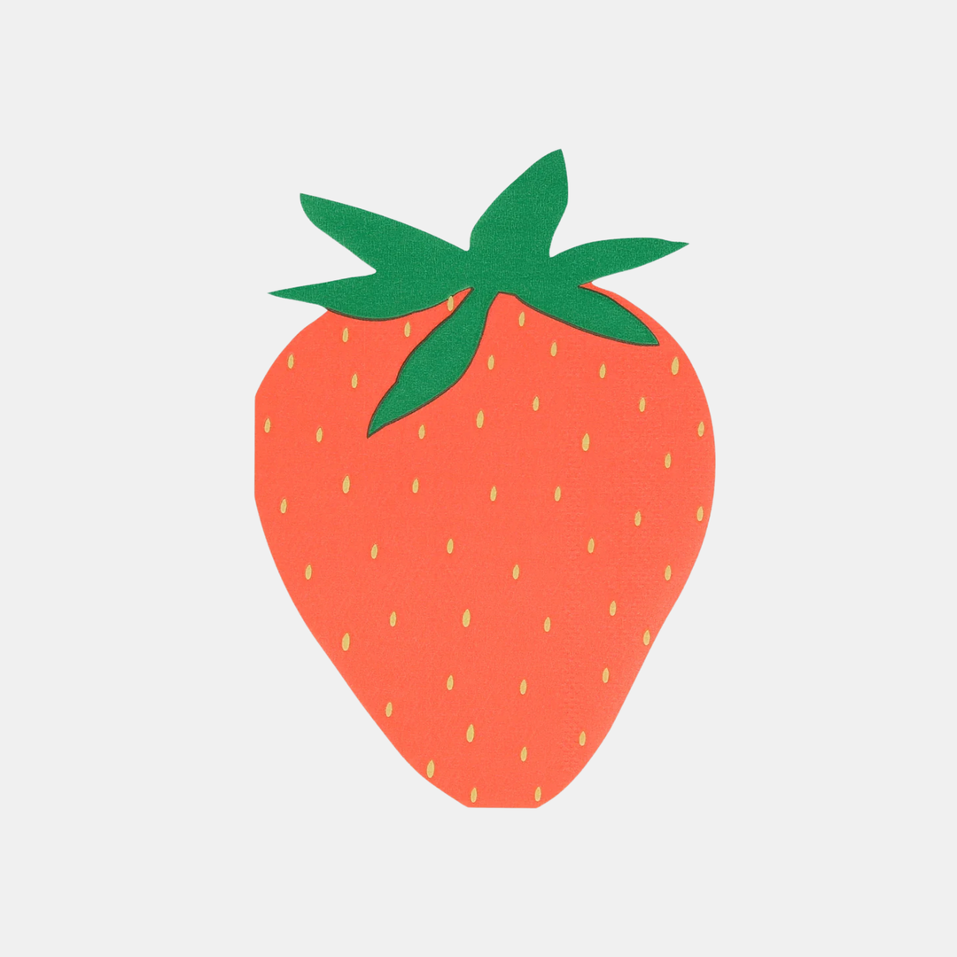 Meri Meri | Strawberry Napkins | Shut the Front Door