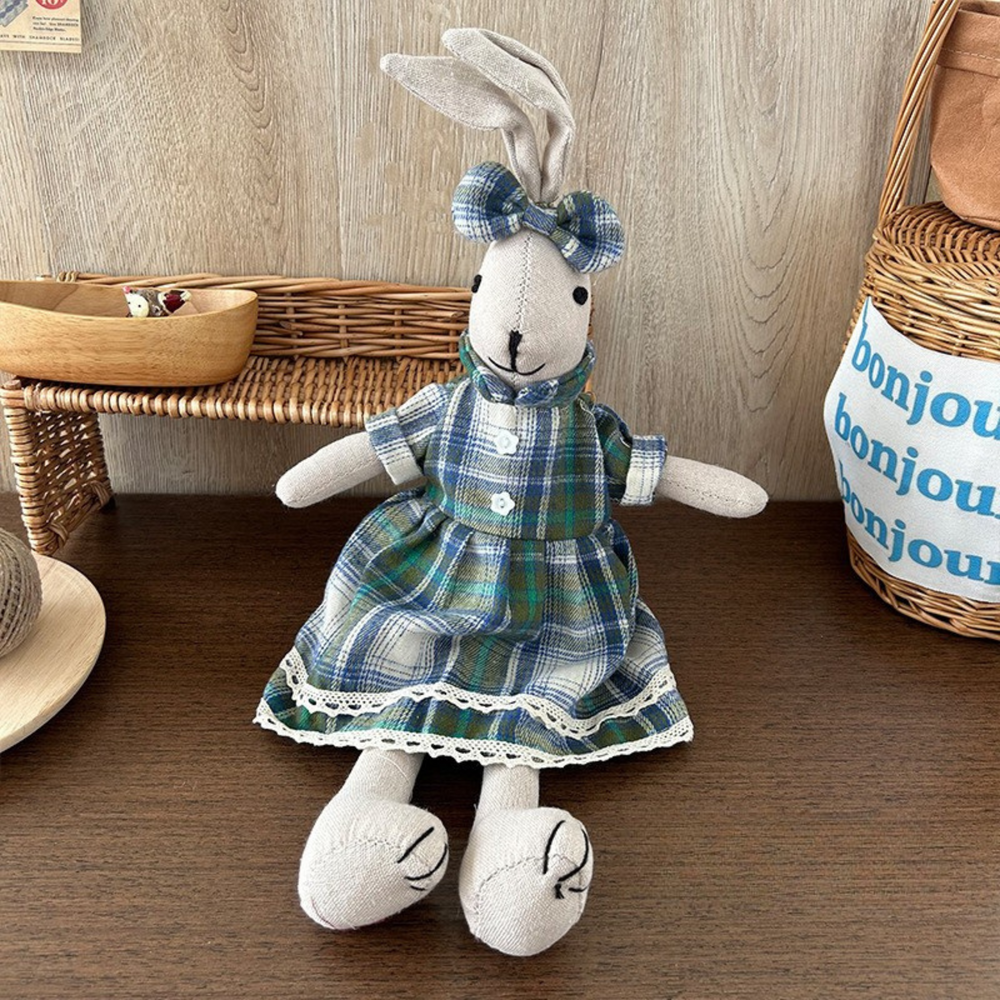 Antigone | Decor Rabbit - Blue Check/Green | Shut the Front Door