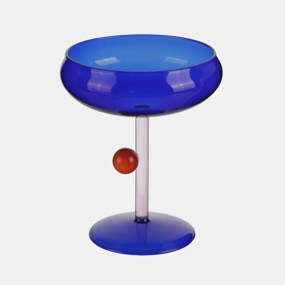 Garcia | Cocktail Glass 300ml - Blue/Pink | Shut the Front Door