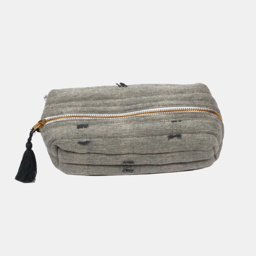 Raine & Humble | Tuft Beauty Bag - Dark Slate | Shut the Front Door