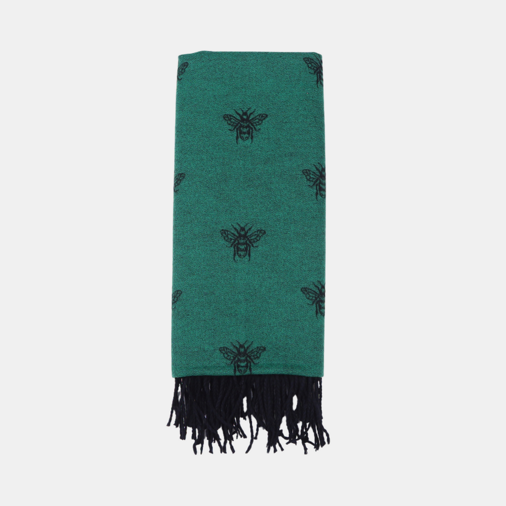 Antigone | Honey Bee Double Sided Scarf - Green | Shut the Front Door