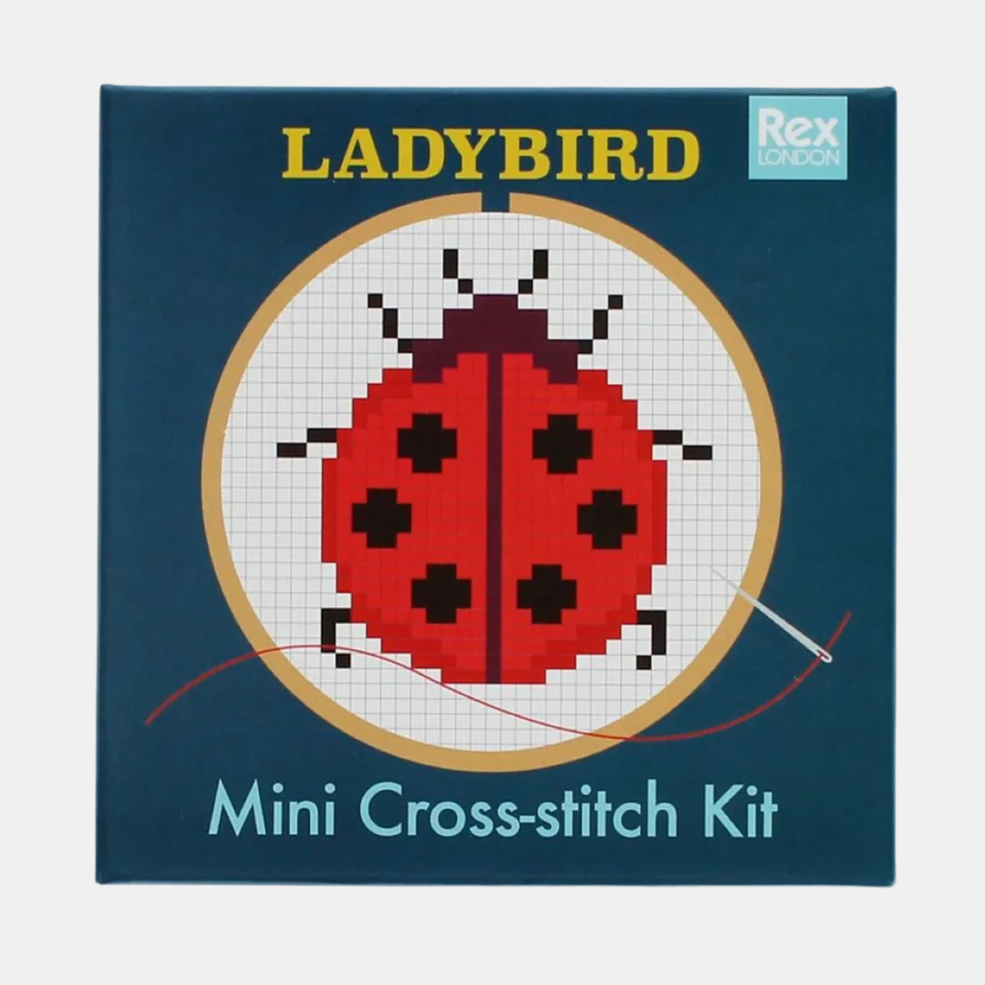 Rex London | Mini Cross-Stitch Kit - Ladybird | Shut the Front Door