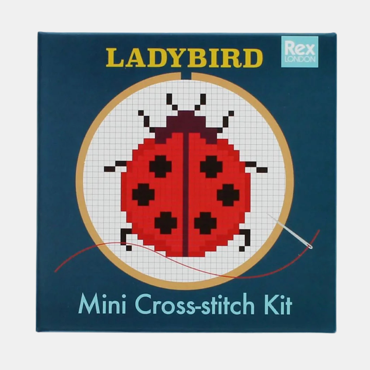 Rex London | Mini Cross-Stitch Kit - Ladybird | Shut the Front Door