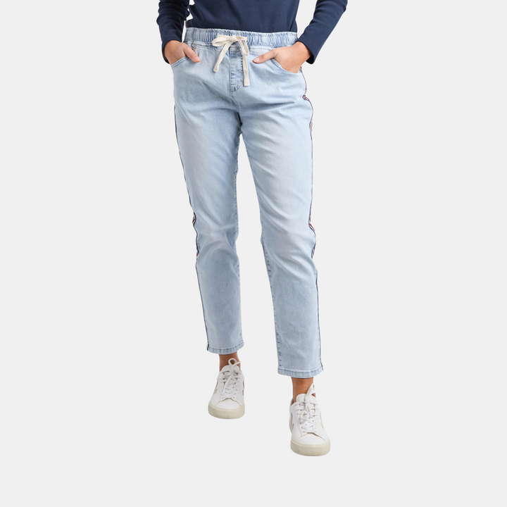 Foxwood | Juliette Taped Jogger - Light Blue | Shut the Front Door
