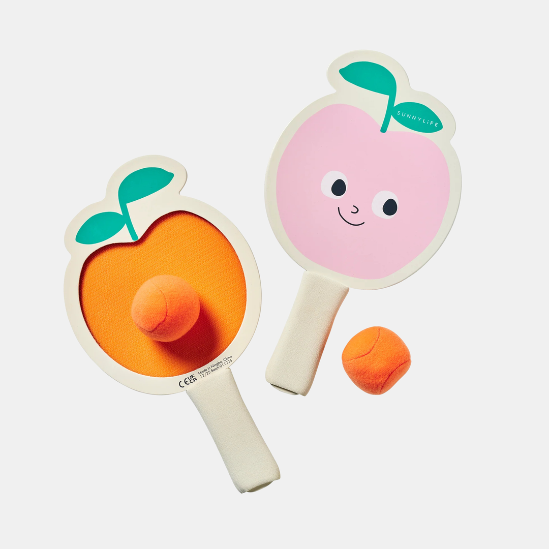 Sunnylife | Kids Velcro Beach Bats Poppy the Peach Multi | Shut the Front Door