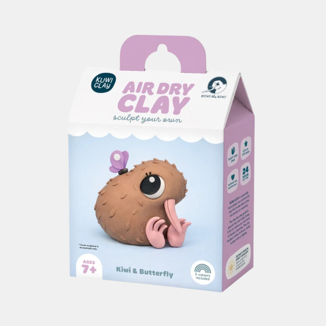 Tikitibu | Kuwi Clay - Kiwi & Butterfly | Shut the Front Door