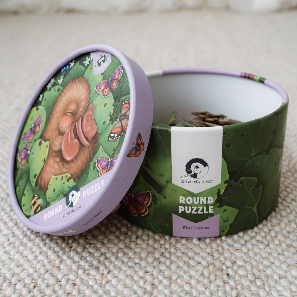 Kiwi Chick Nap Round 100pc Puzzle