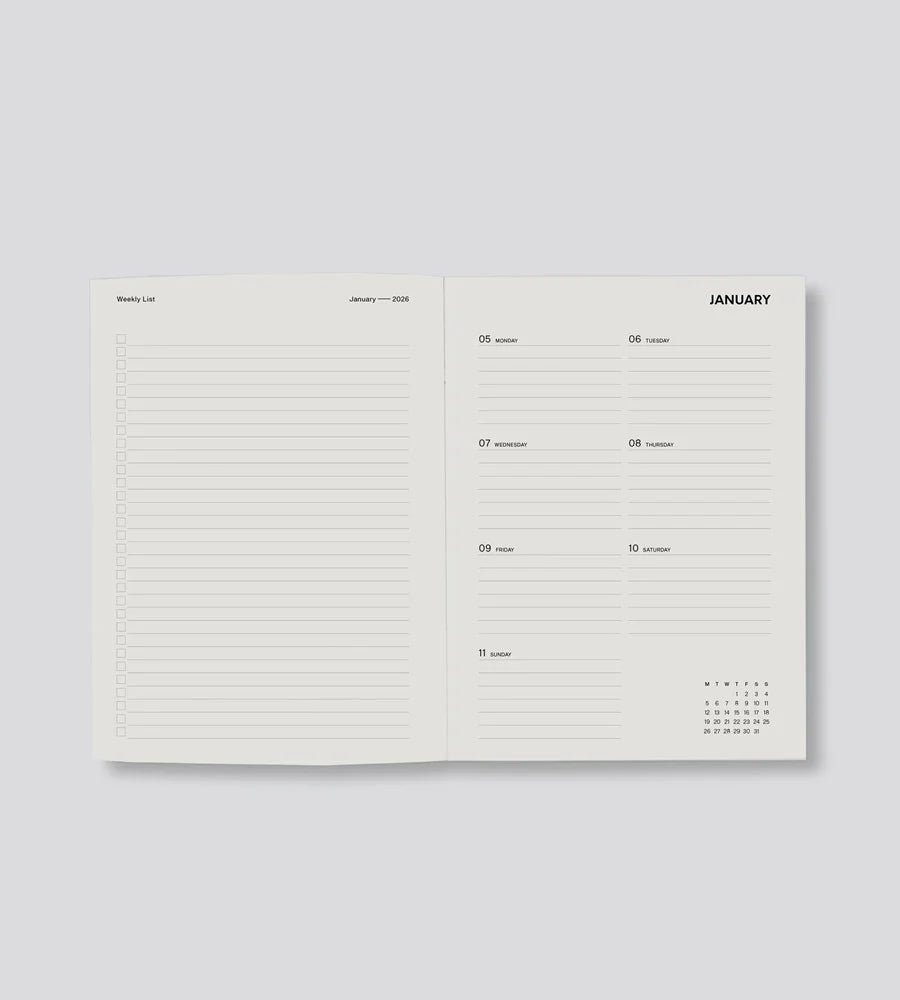 Father Rabbit 2026 Weekly Diary - Dusk