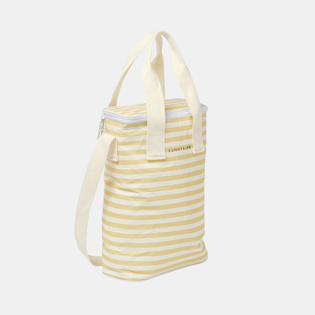 Sunnylife | Light Cooler Drinks Bag - Butternut Stripe | Shut the Front Door