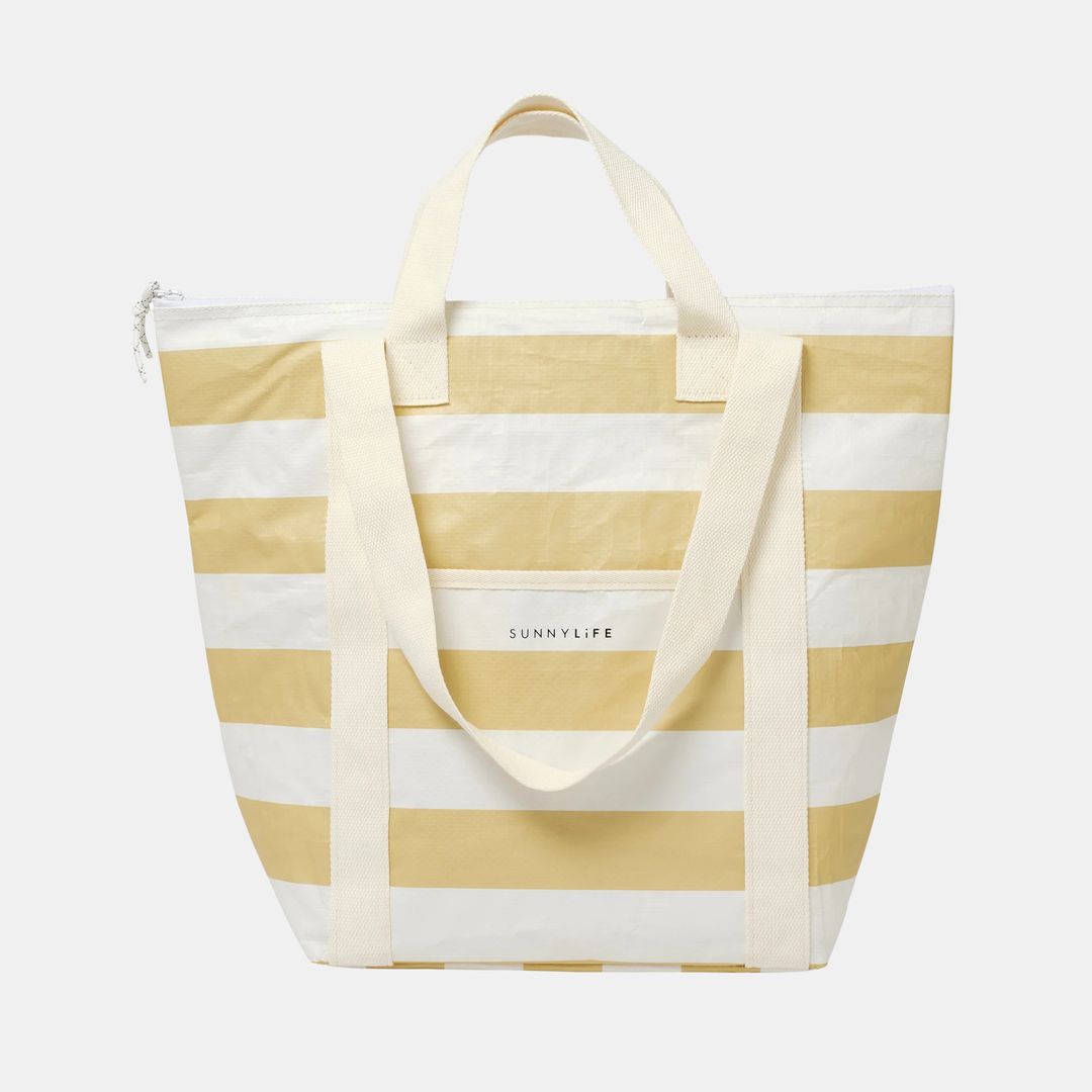 Sunnylife | Light Cooler Tote - Butternut Stripe | Shut the Front Door
