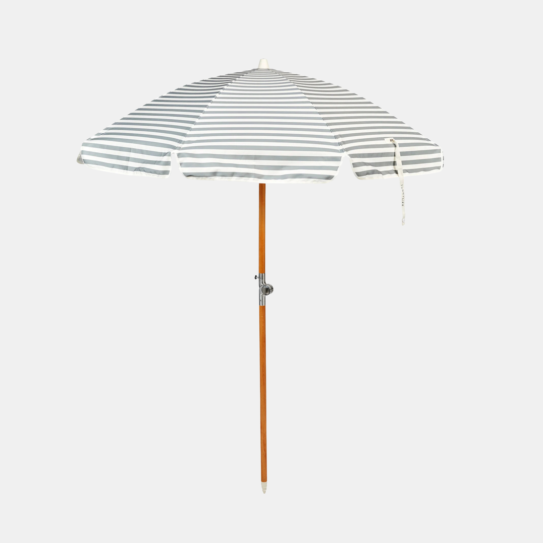 Sunnylife | Luxe Beach Umbrella Seagrass Stripe | Shut the Front Door