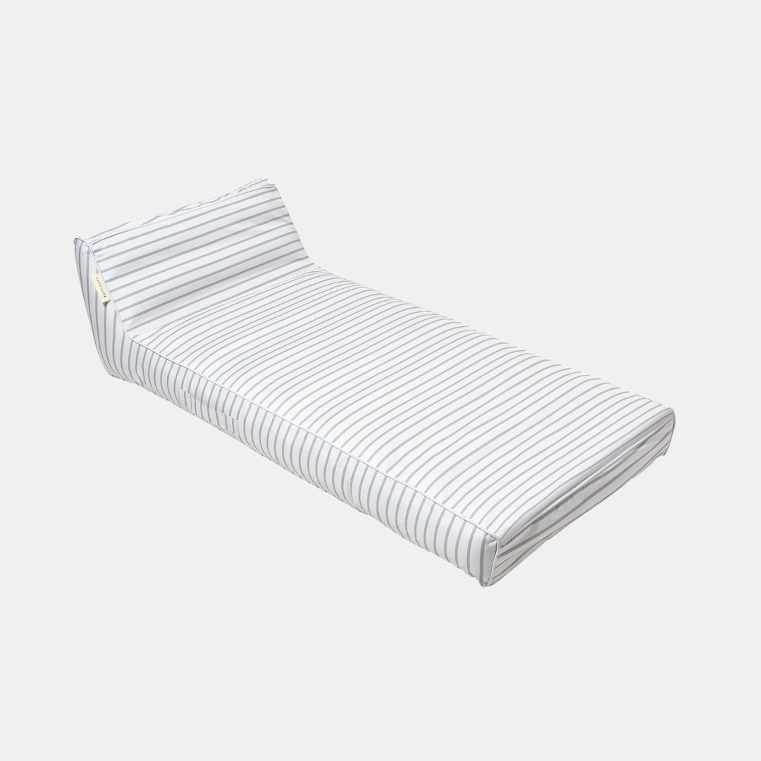 Sunnylife | Luxe Lie-On Lounger- La Palma Sage Stripe | Shut the Front Door