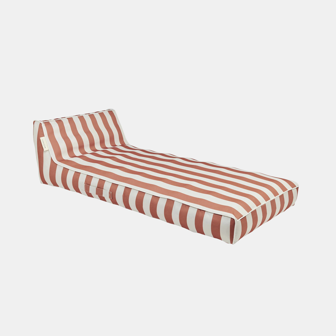 Sunnylife | Luxe Lie-On Lounger Tierra Clay Stripe | Shut the Front Door