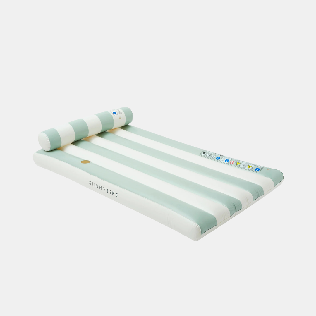 Sunnylife | Luxe Lilo - Green Stripe | Shut the Front Door