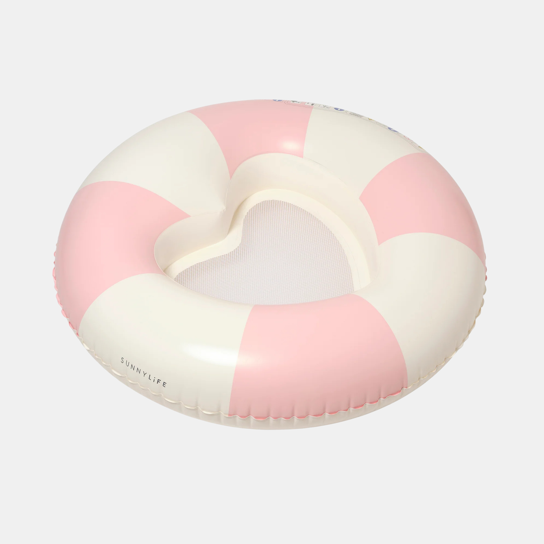 Sunnylife | Luxe Tube Pool Ring - Stole My Heart Pink Stripe | Shut the Front Door