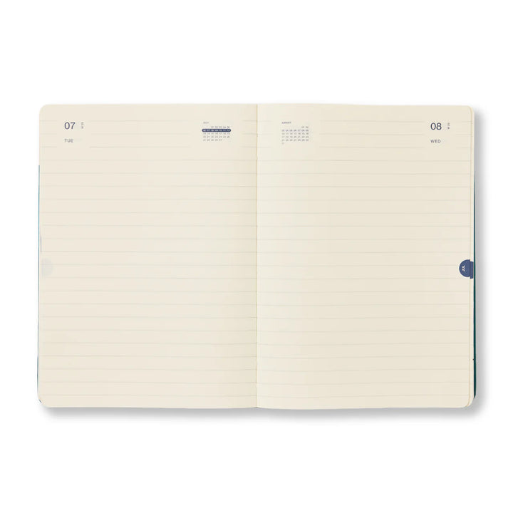 2026 Ruled Daily Diary A5 - Butter