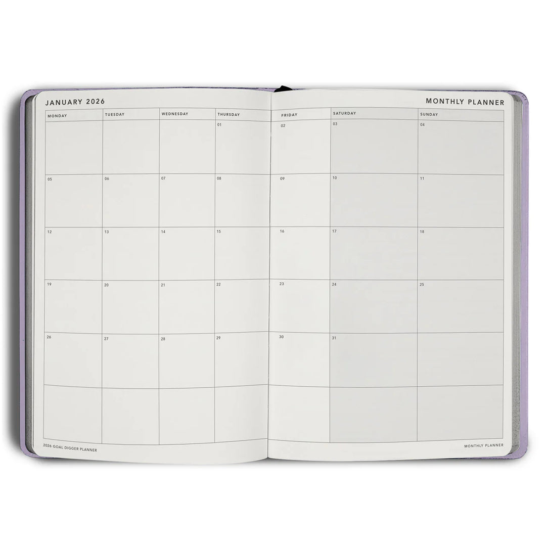 2026 Classic Goal Digger Diary Weekly Action - Lilac