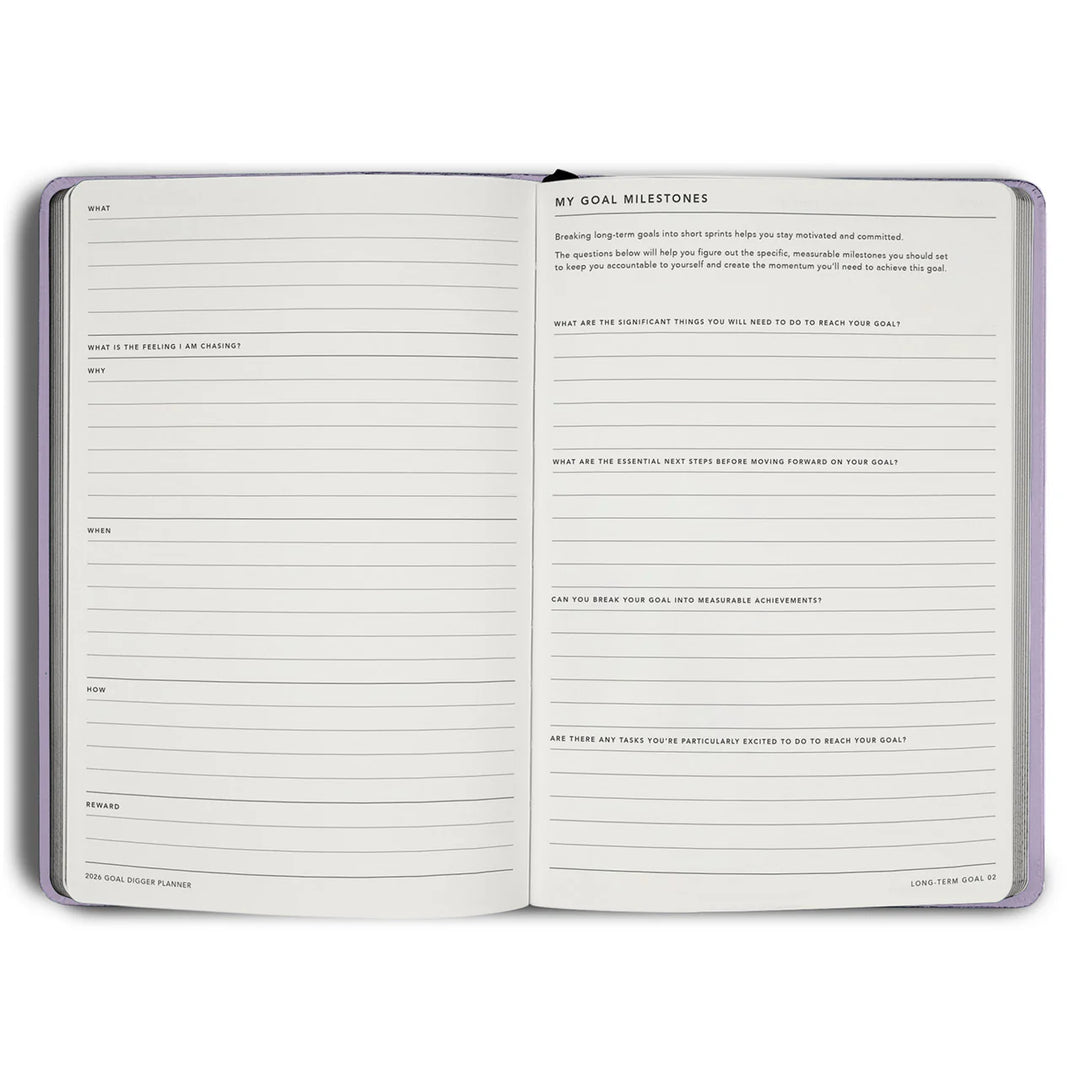 2026 Classic Goal Digger Diary Weekly Action - Lilac