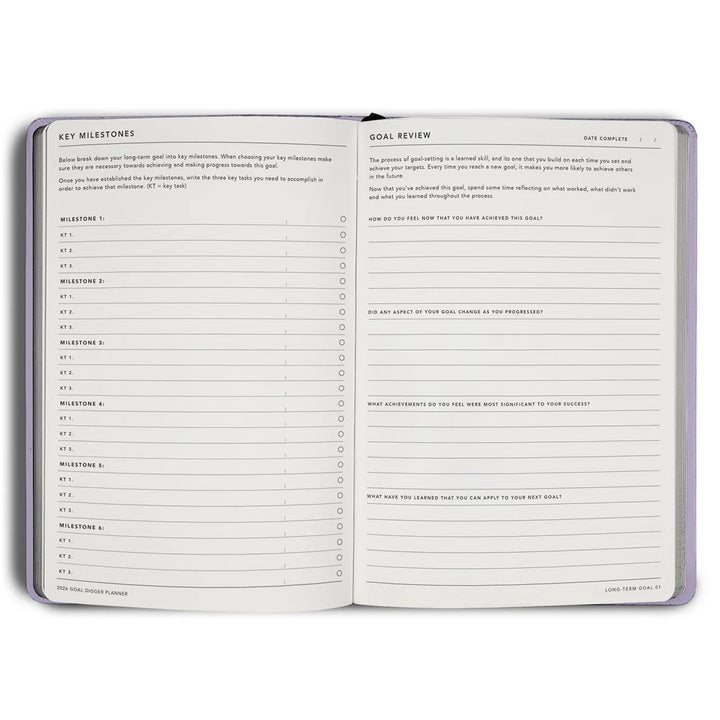 2026 Classic Goal Digger Diary Weekly Action - Lilac