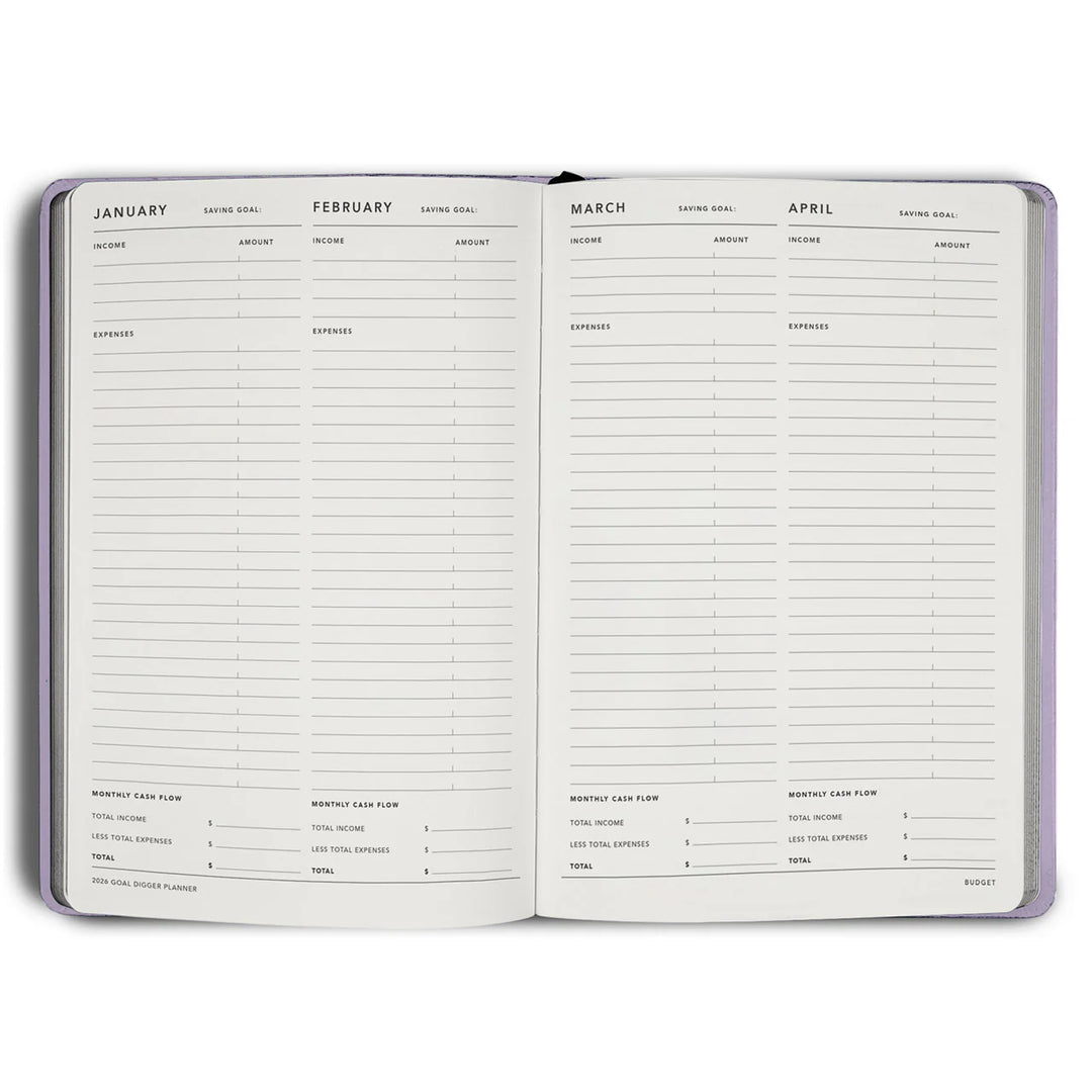 2026 Classic Goal Digger Diary Weekly Action - Lilac