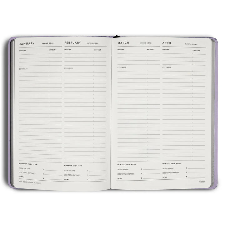 2026 Classic Goal Digger Diary Weekly Action - Lilac