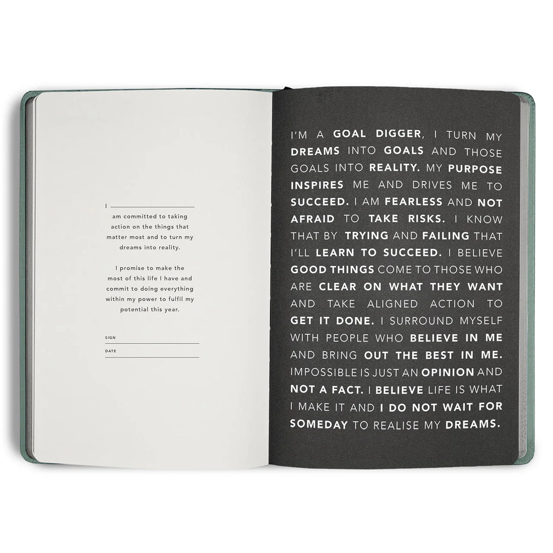 2026 Classic Goal Digger Diary Weekly Action - Sea Green