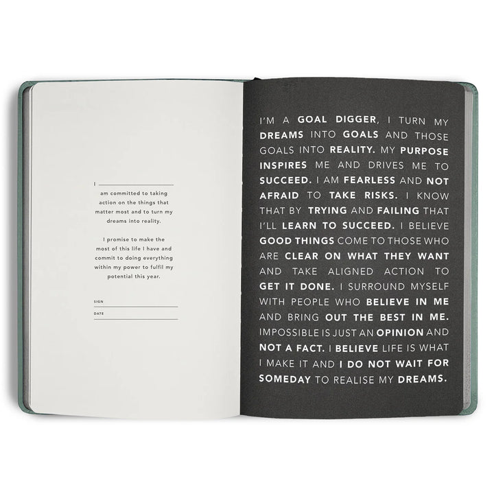 2026 Classic Goal Digger Diary Weekly Action - Sea Green
