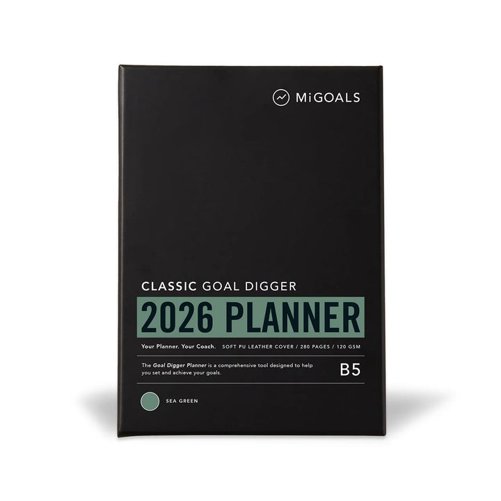 2026 Classic Goal Digger Diary Weekly Action - Sea Green