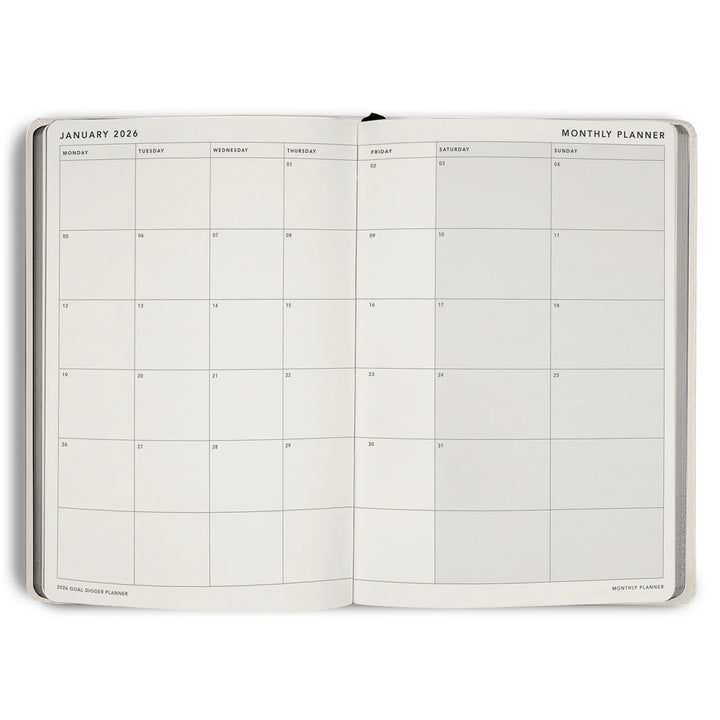 2026 Classic Goal Digger Diary Weekly Action - Vanilla