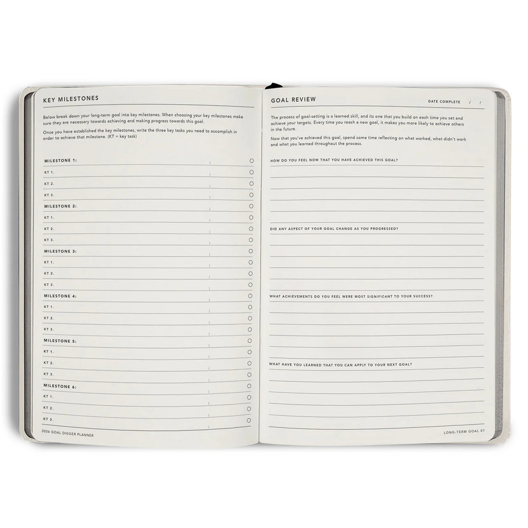 2026 Classic Goal Digger Diary Weekly Action - Vanilla