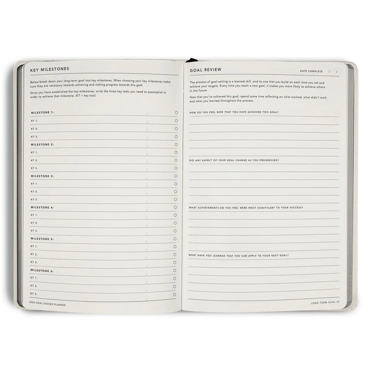 2026 Classic Goal Digger Diary Weekly Action - Vanilla