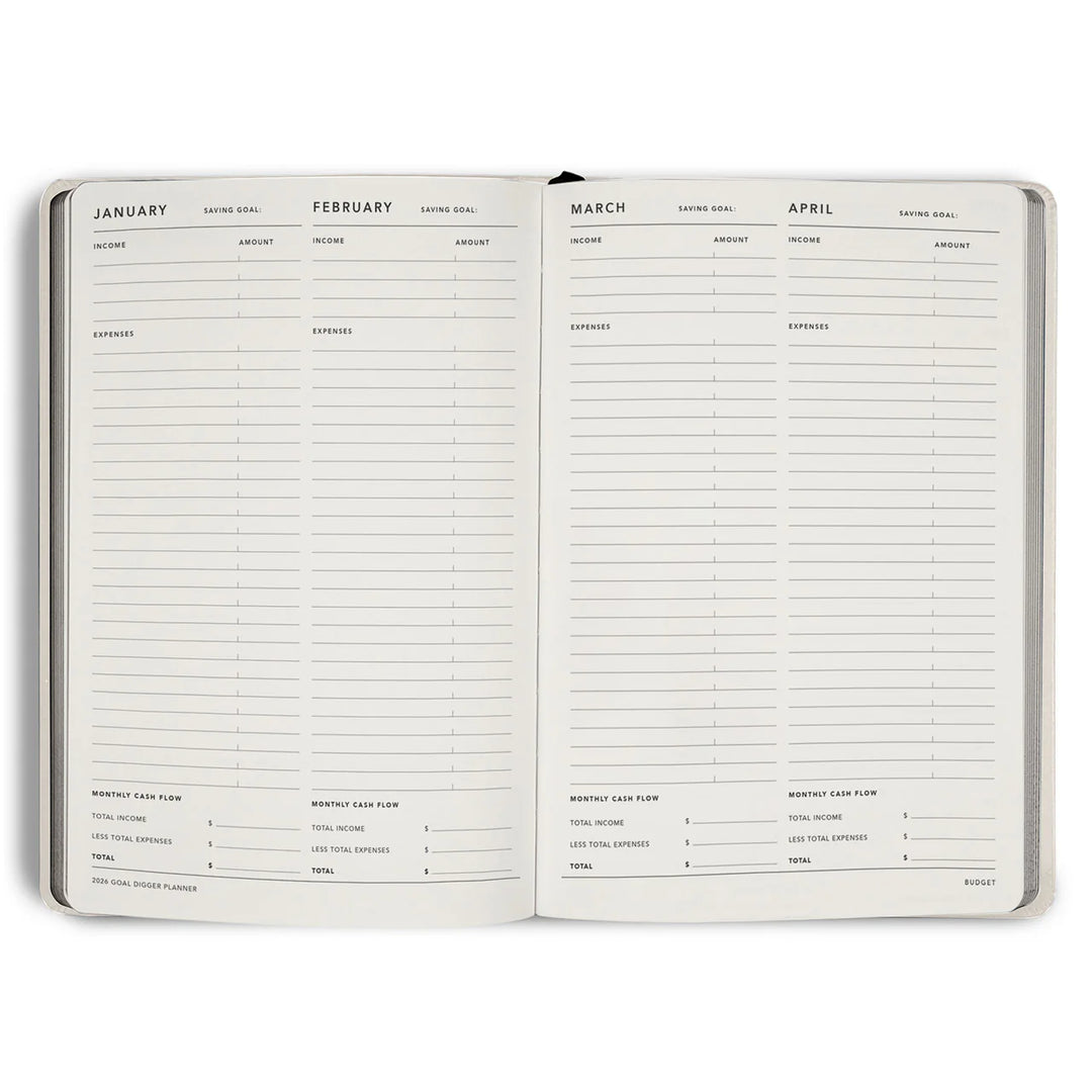 2026 Classic Goal Digger Diary Weekly Action - Vanilla
