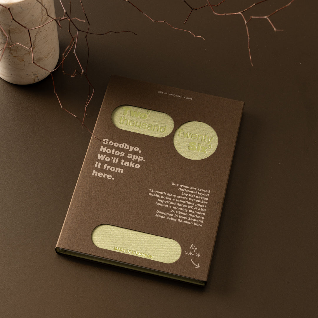 2026 Weekly Diary Classic - Matcha