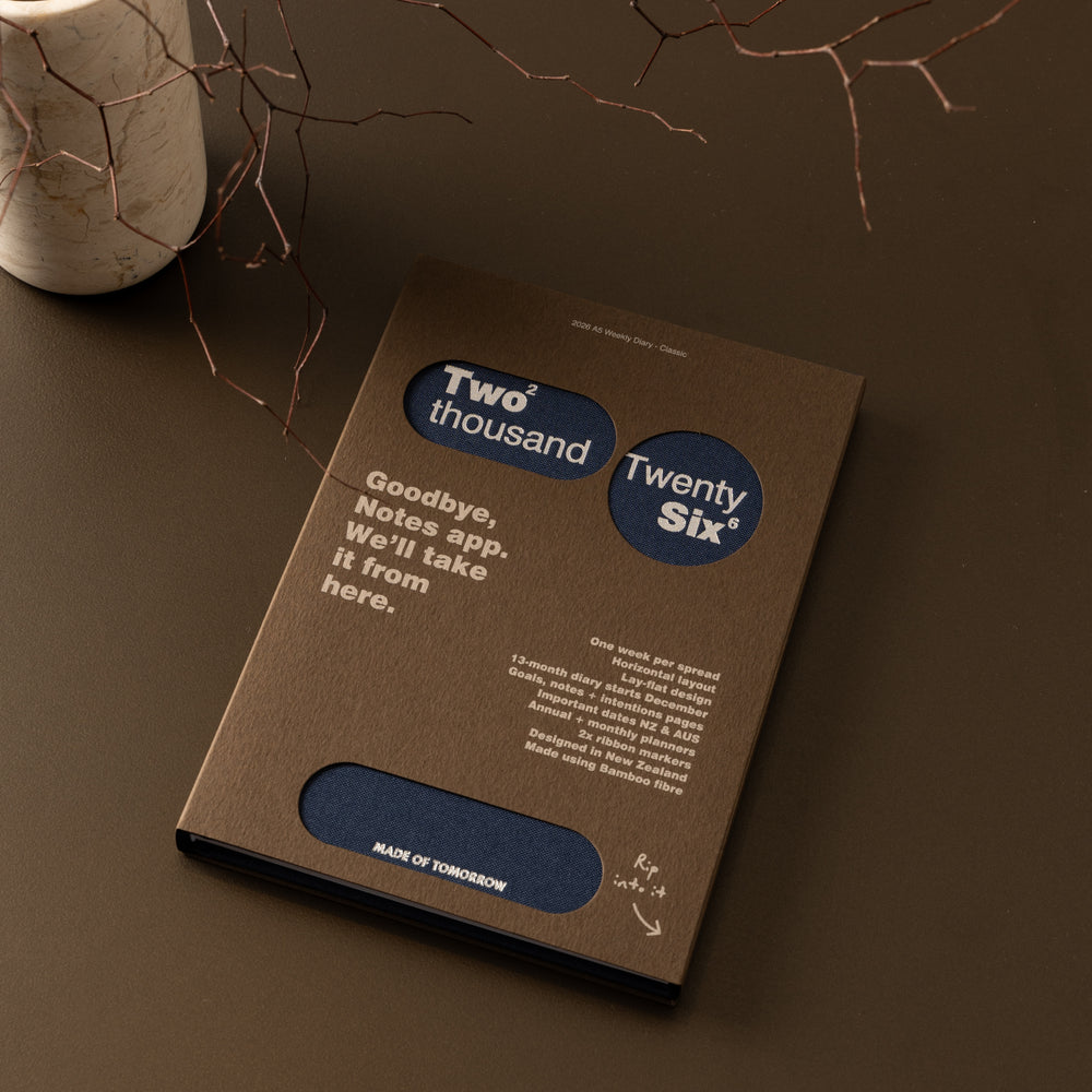 Made of Tomorrow | 2026 Weekly Diary Classic - Blueberry | Shut the Front Door