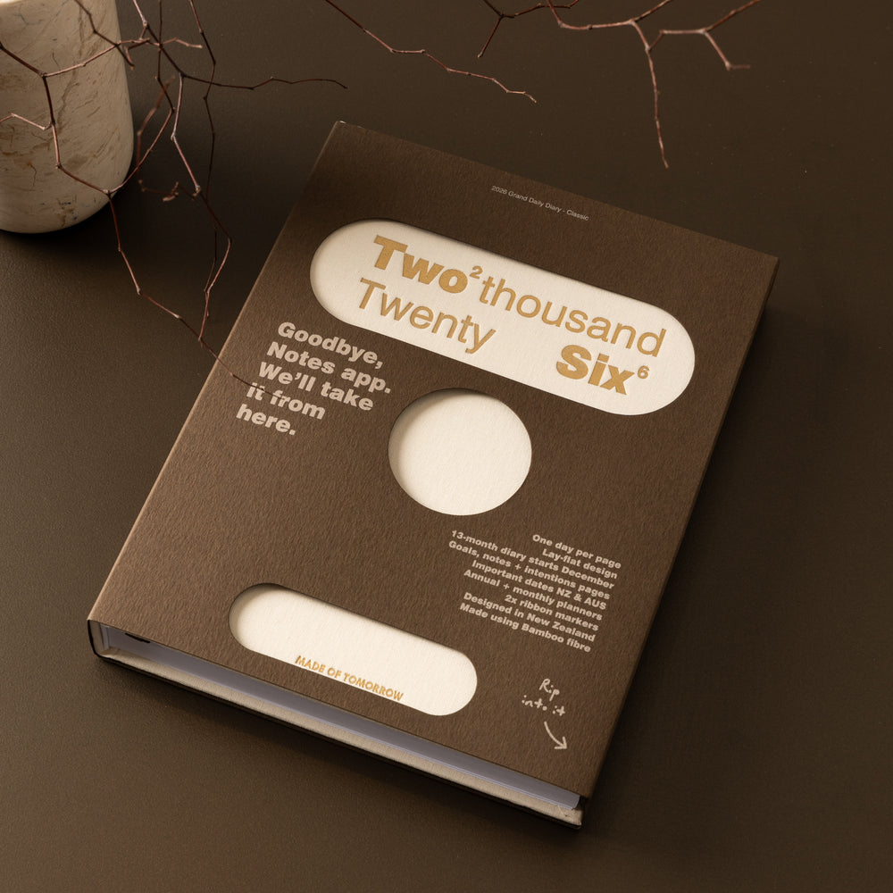 Made of Tomorrow | 2026 Grand Daily Diary Classic - Cream | Shut the Front Door