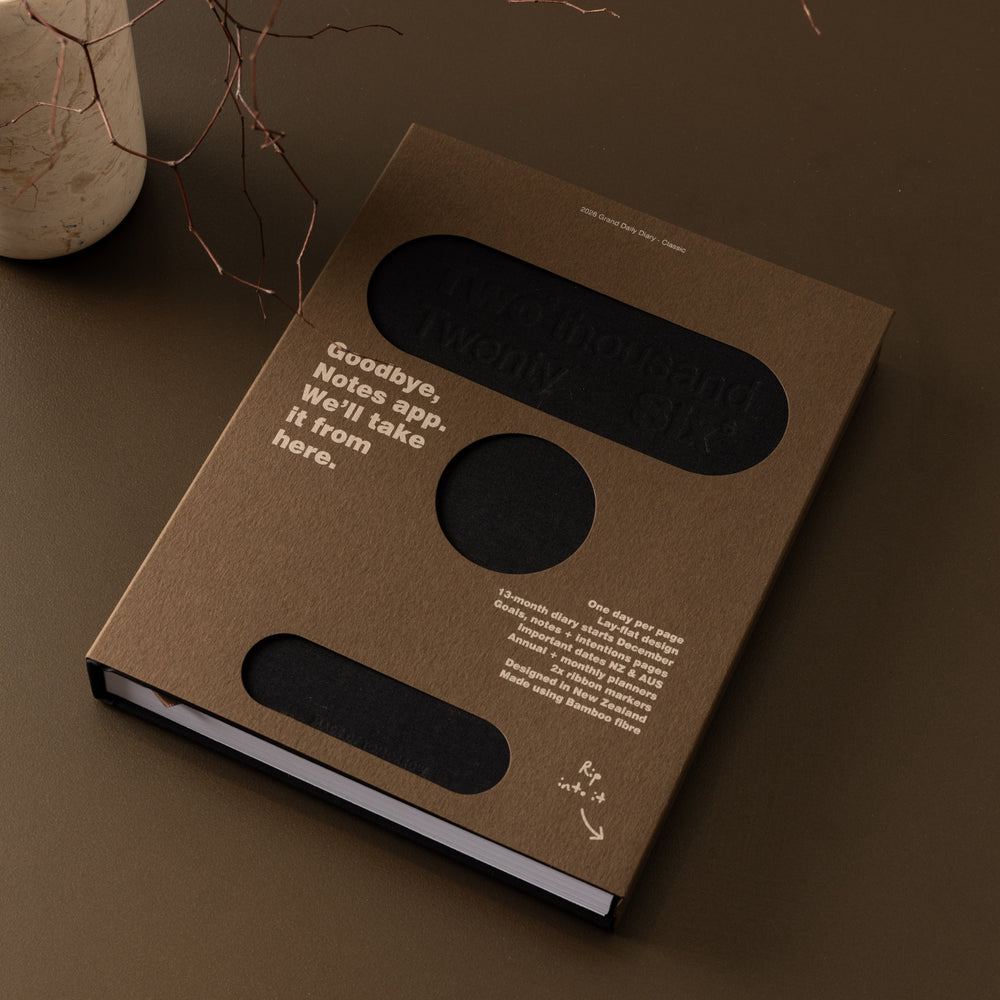 Made of Tomorrow | 2026 Grand Daily Diary Classic - Liquorice | Shut the Front Door