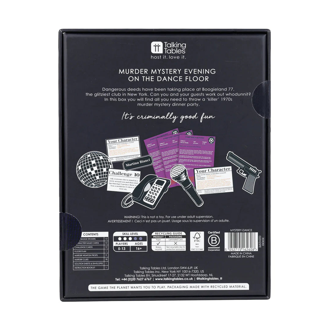 Host Your Own Small Murder Mystery - On The Dance Floor