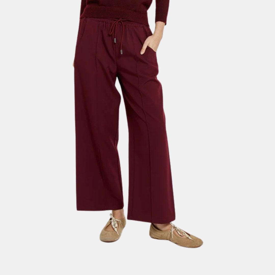 Betty Basics | Maddison Jogger - Wine Red | Shut the Front Door