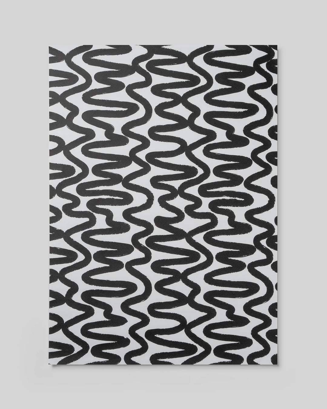 Made Paper | Gift Wrap Roll 3m - Squiggle - Black/White | Shut the Front Door