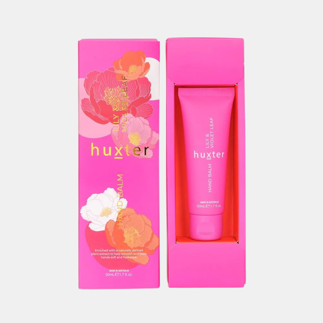Huxter | Hand Balm Gift Box - Lily & Violet Leaf 50ml | Shut the Front Door