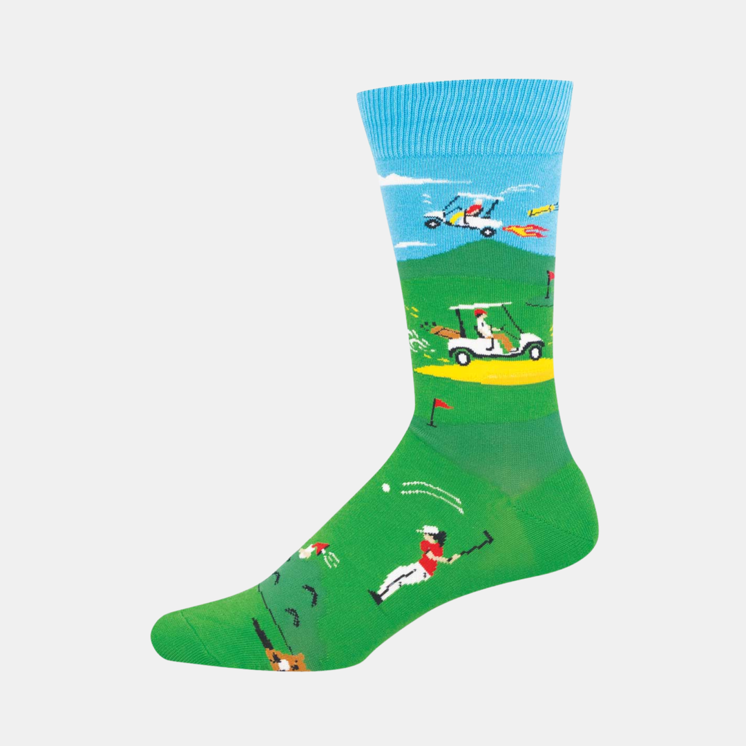 Men's Golf Hijinx Socks  - Green