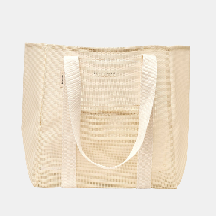 Sunnylife | Mesh Beach Bag Oyster Cream | Shut the Front Door